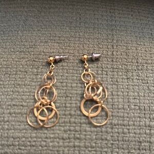 Elegant Gold Dangle Earrings